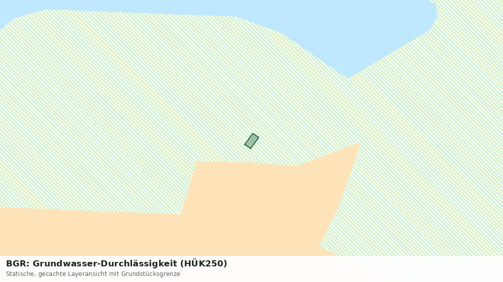 Statische Kartenansicht: BGR: Grundwasser-Durchlässigkeit (HÜK250)
