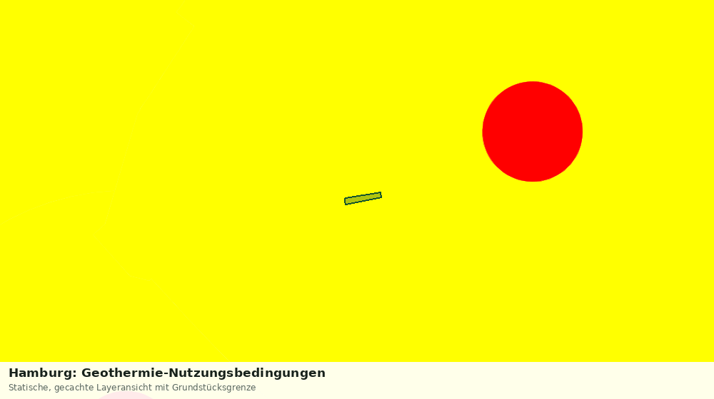 Statische Kartenansicht: Hamburg: Geothermie-Nutzungsbedingungen