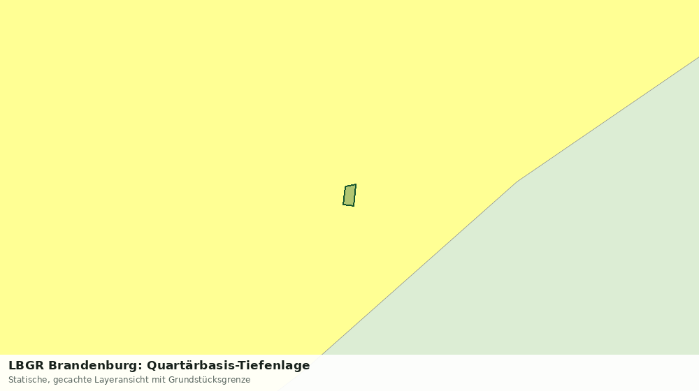Statische Kartenansicht: LBGR Brandenburg: Quartärbasis-Tiefenlage