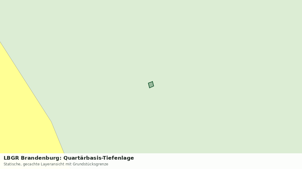 Statische Kartenansicht: LBGR Brandenburg: Quartärbasis-Tiefenlage