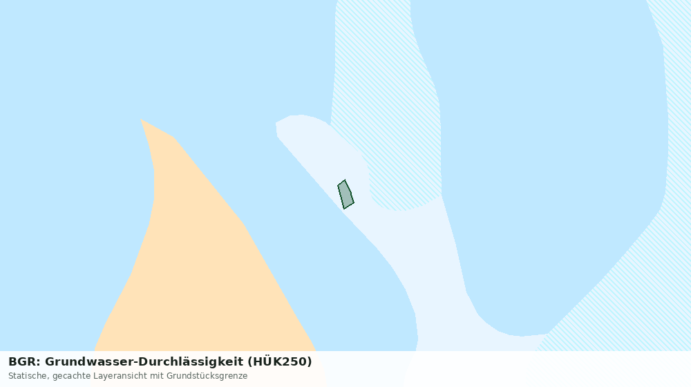 Statische Kartenansicht: BGR: Grundwasser-Durchlässigkeit (HÜK250)