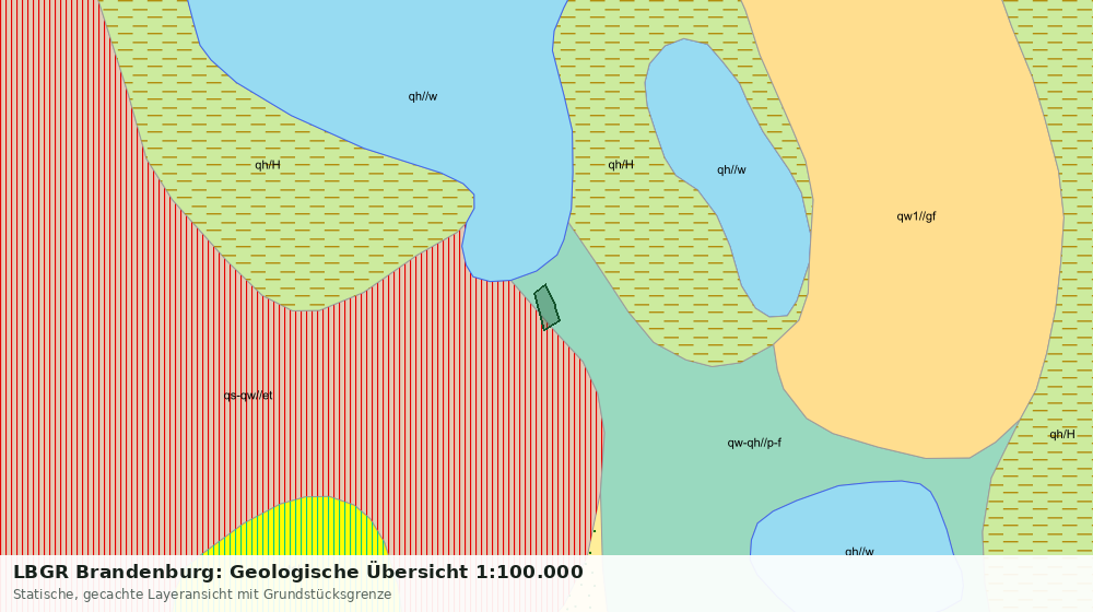 Statische Kartenansicht: LBGR Brandenburg: Geologische Übersicht 1:100.000
