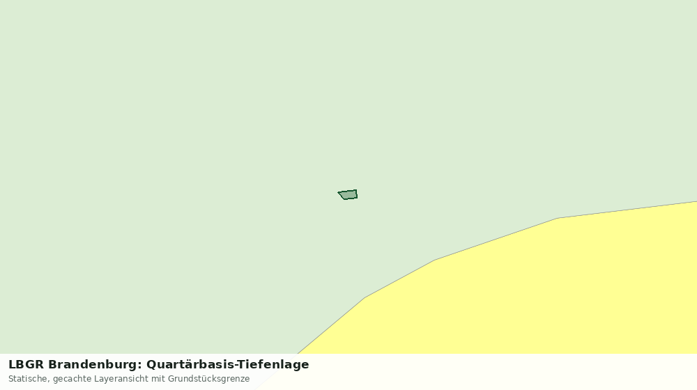 Statische Kartenansicht: LBGR Brandenburg: Quartärbasis-Tiefenlage