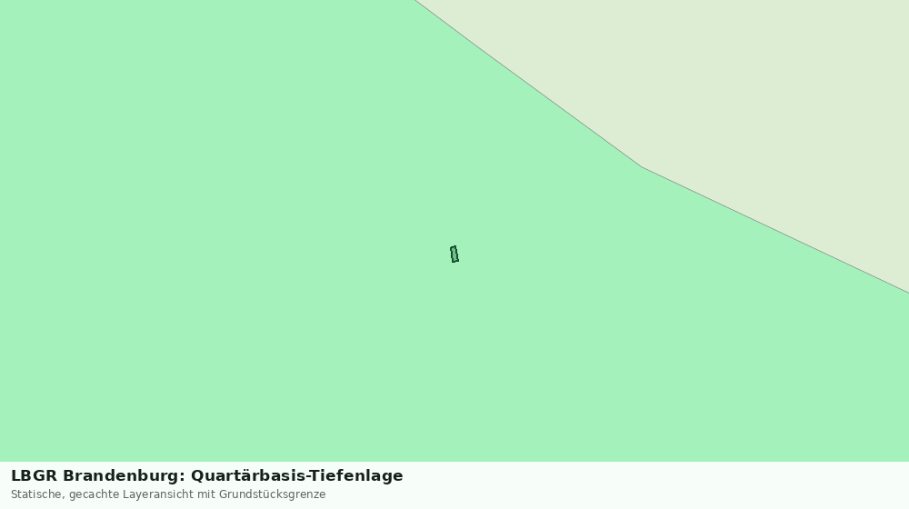 Statische Kartenansicht: LBGR Brandenburg: Quartärbasis-Tiefenlage