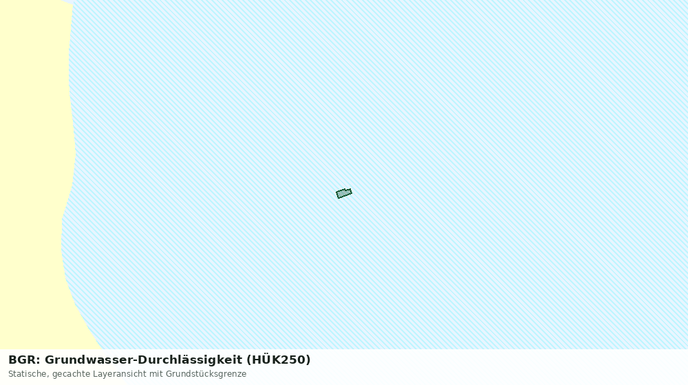 Statische Kartenansicht: BGR: Grundwasser-Durchlässigkeit (HÜK250)
