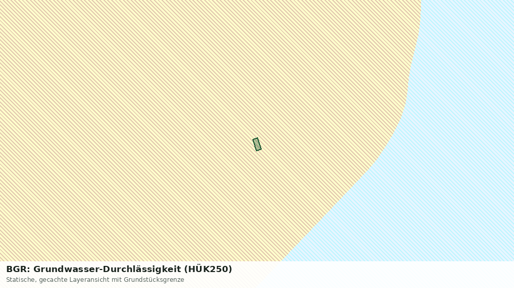Statische Kartenansicht: BGR: Grundwasser-Durchlässigkeit (HÜK250)