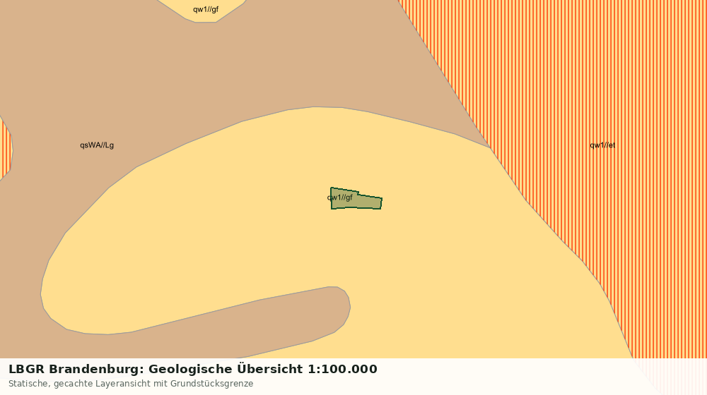 Statische Kartenansicht: LBGR Brandenburg: Geologische Übersicht 1:100.000