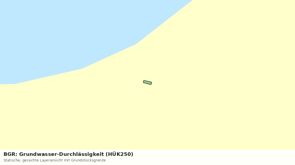 Statische Kartenansicht: BGR: Grundwasser-Durchlässigkeit (HÜK250)