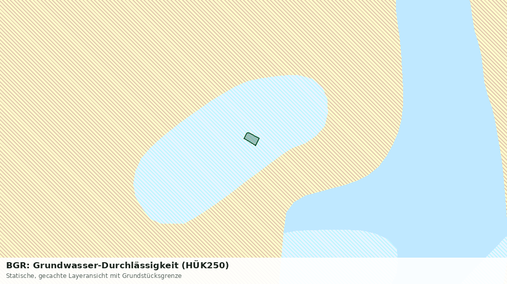 Statische Kartenansicht: BGR: Grundwasser-Durchlässigkeit (HÜK250)