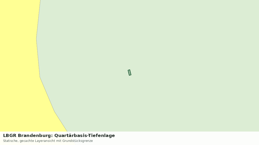 Statische Kartenansicht: LBGR Brandenburg: Quartärbasis-Tiefenlage
