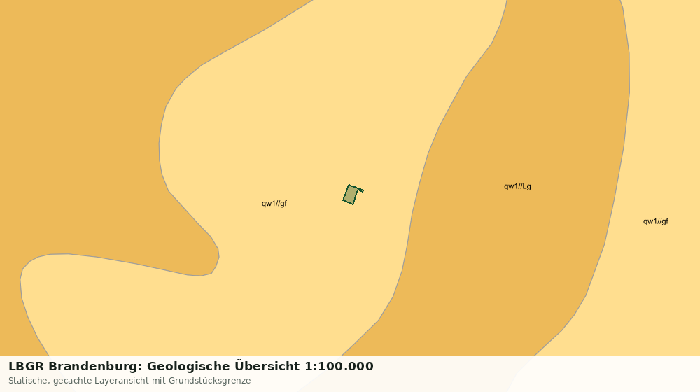 Statische Kartenansicht: LBGR Brandenburg: Geologische Übersicht 1:100.000