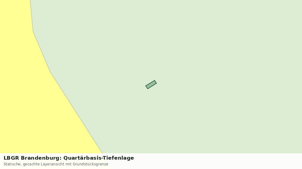 Statische Kartenansicht: LBGR Brandenburg: Quartärbasis-Tiefenlage
