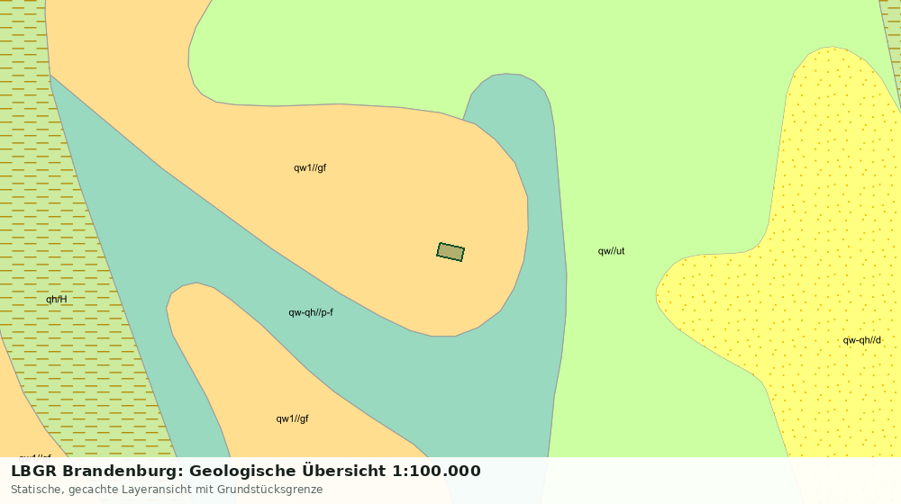 Statische Kartenansicht: LBGR Brandenburg: Geologische Übersicht 1:100.000