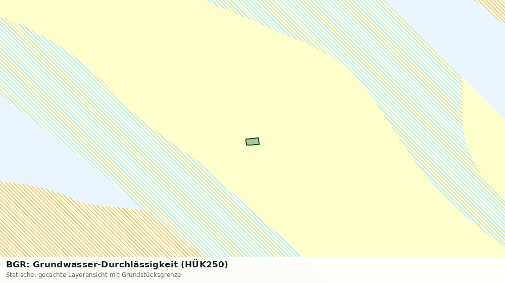 Statische Kartenansicht: BGR: Grundwasser-Durchlässigkeit (HÜK250)