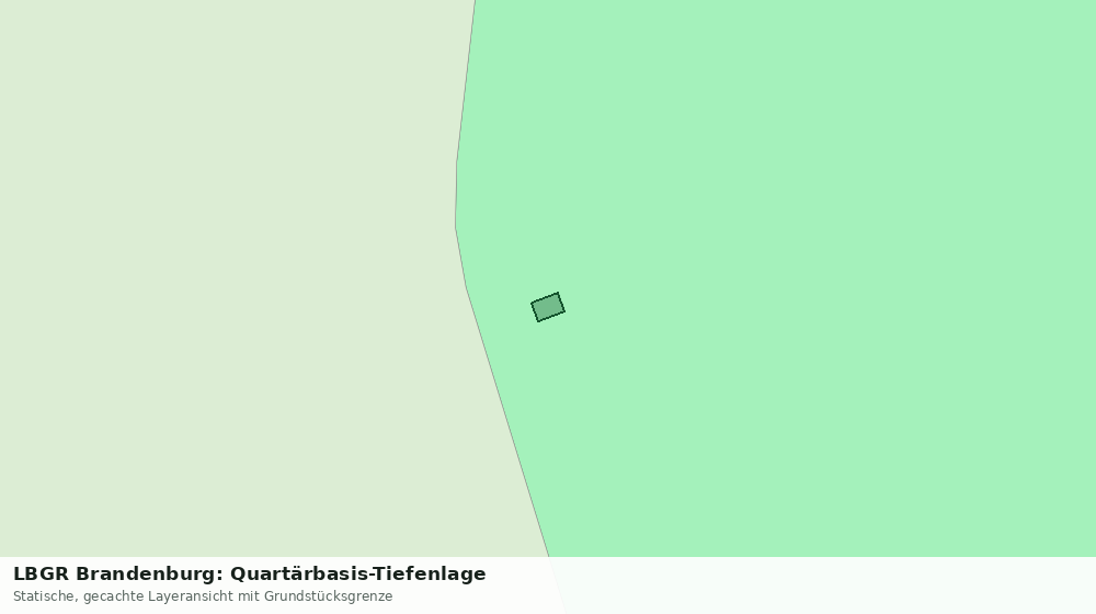 Statische Kartenansicht: LBGR Brandenburg: Quartärbasis-Tiefenlage