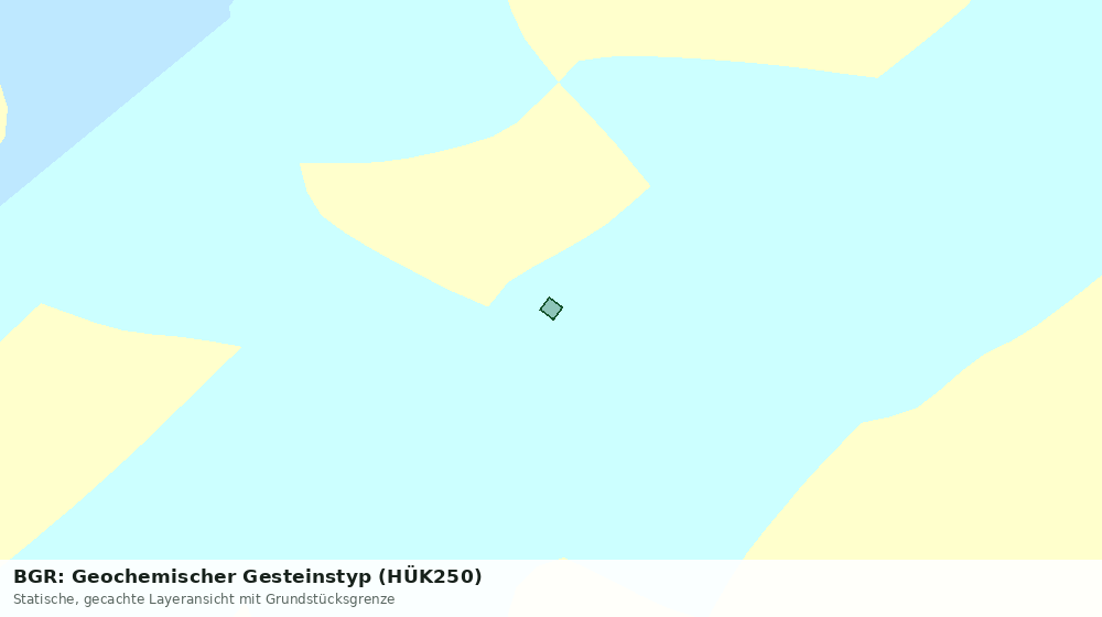Statische Kartenansicht: BGR: Geochemischer Gesteinstyp (HÜK250)