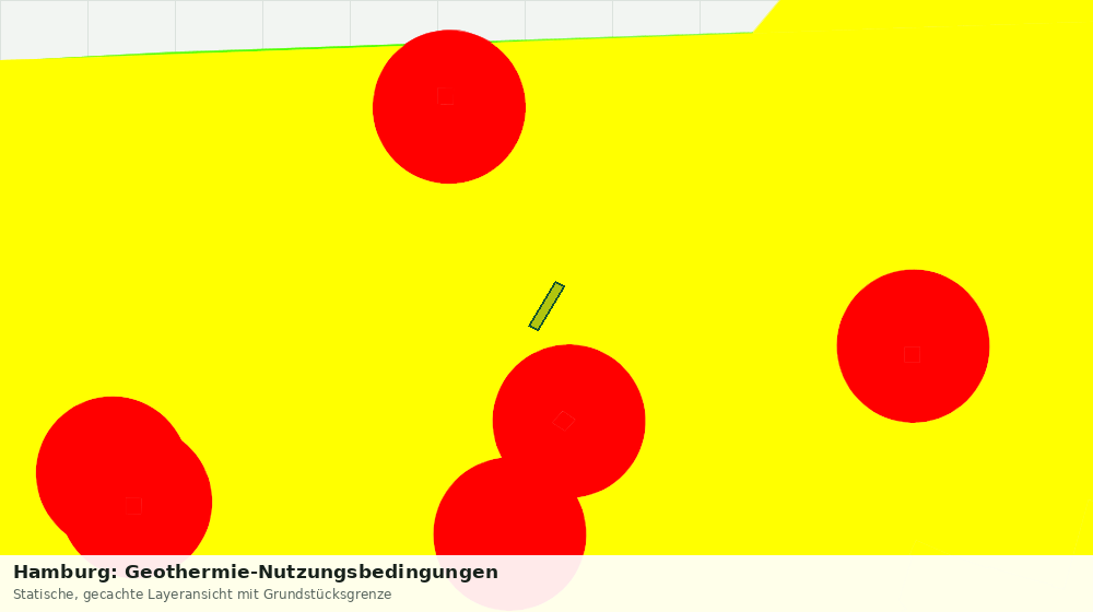 Statische Kartenansicht: Hamburg: Geothermie-Nutzungsbedingungen