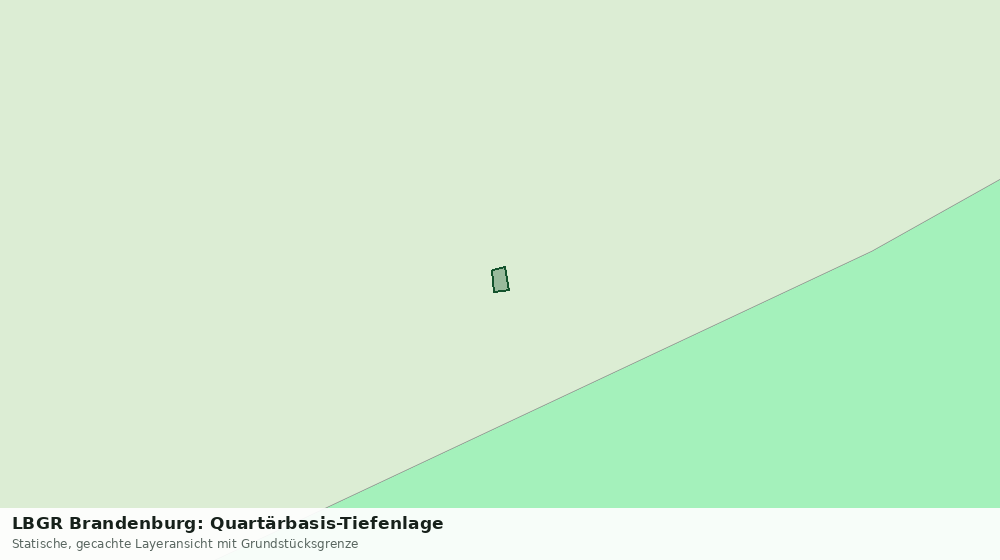 Statische Kartenansicht: LBGR Brandenburg: Quartärbasis-Tiefenlage