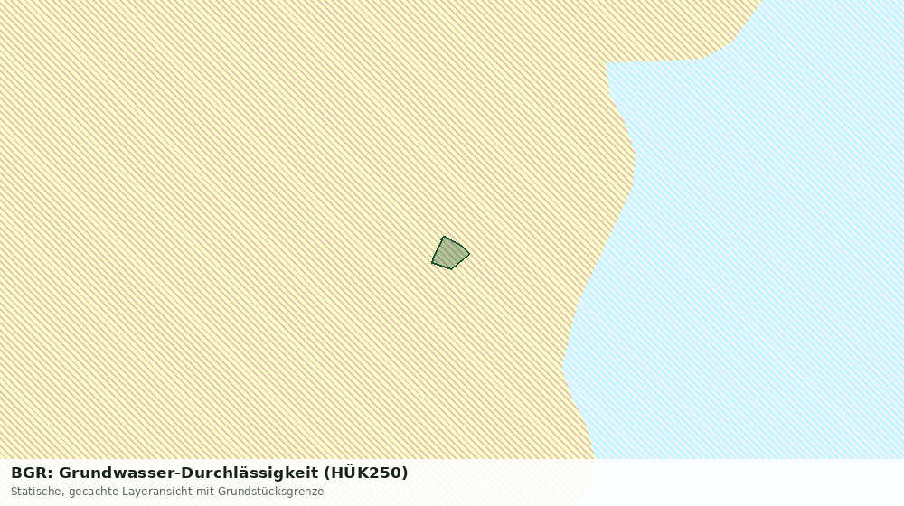 Statische Kartenansicht: BGR: Grundwasser-Durchlässigkeit (HÜK250)