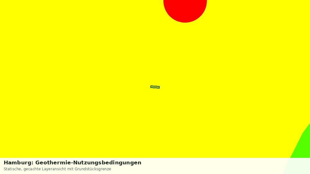 Statische Kartenansicht: Hamburg: Geothermie-Nutzungsbedingungen