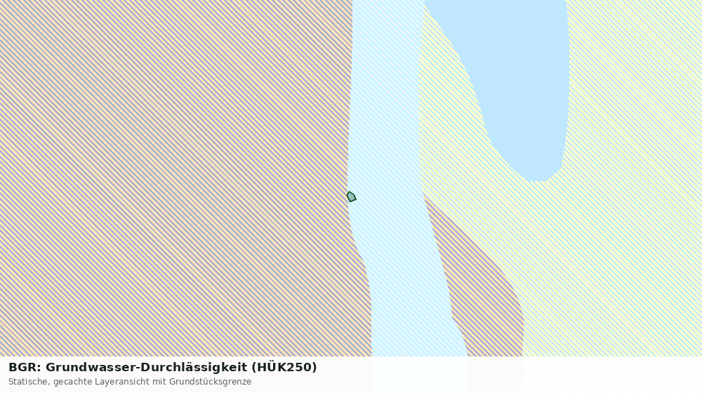 Statische Kartenansicht: BGR: Grundwasser-Durchlässigkeit (HÜK250)
