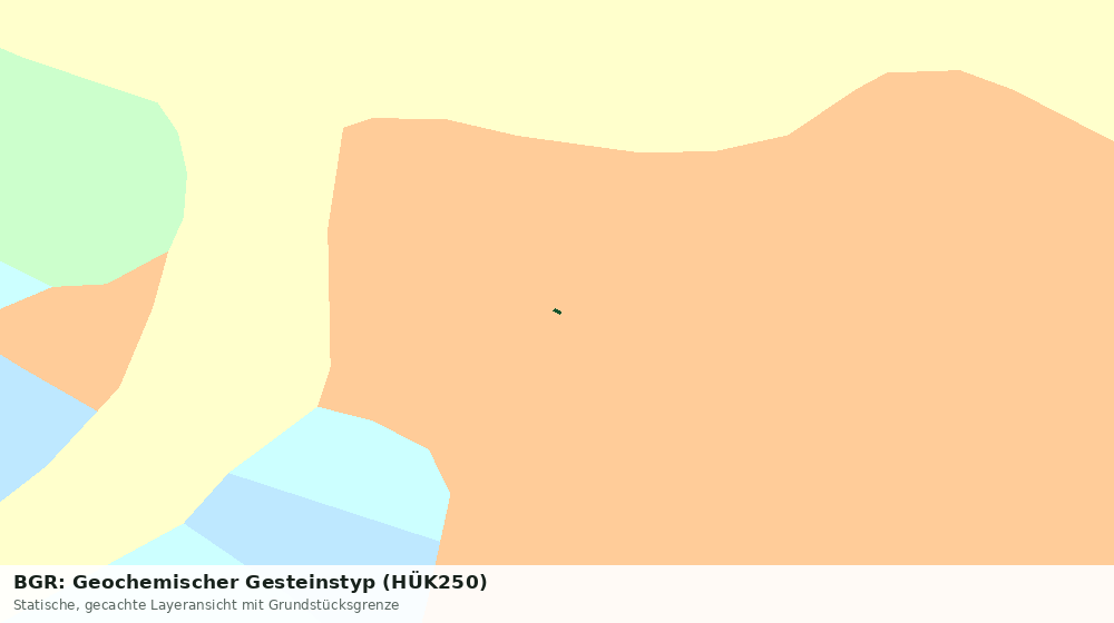 Statische Kartenansicht: BGR: Geochemischer Gesteinstyp (HÜK250)