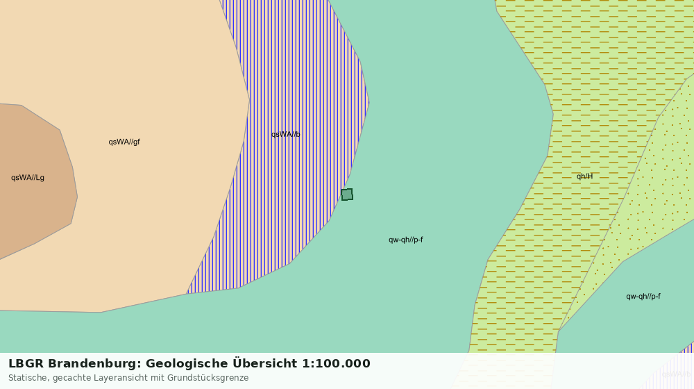 Statische Kartenansicht: LBGR Brandenburg: Geologische Übersicht 1:100.000