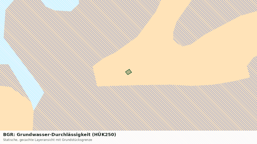 Statische Kartenansicht: BGR: Grundwasser-Durchlässigkeit (HÜK250)
