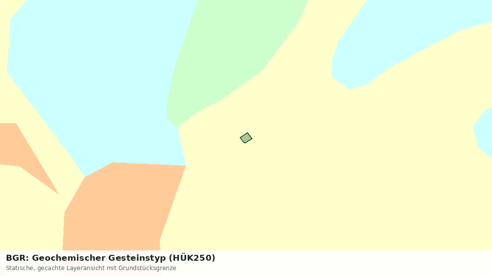 Statische Kartenansicht: BGR: Geochemischer Gesteinstyp (HÜK250)