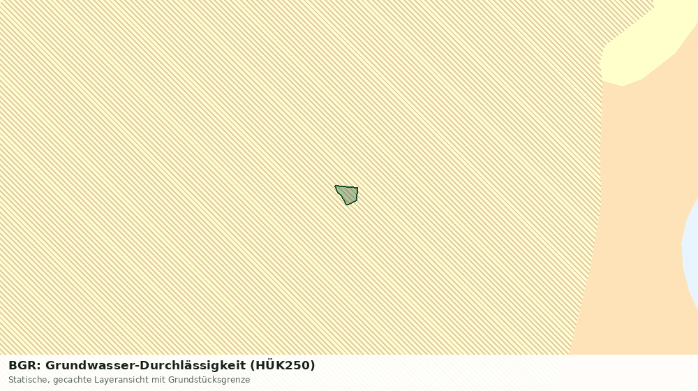 Statische Kartenansicht: BGR: Grundwasser-Durchlässigkeit (HÜK250)