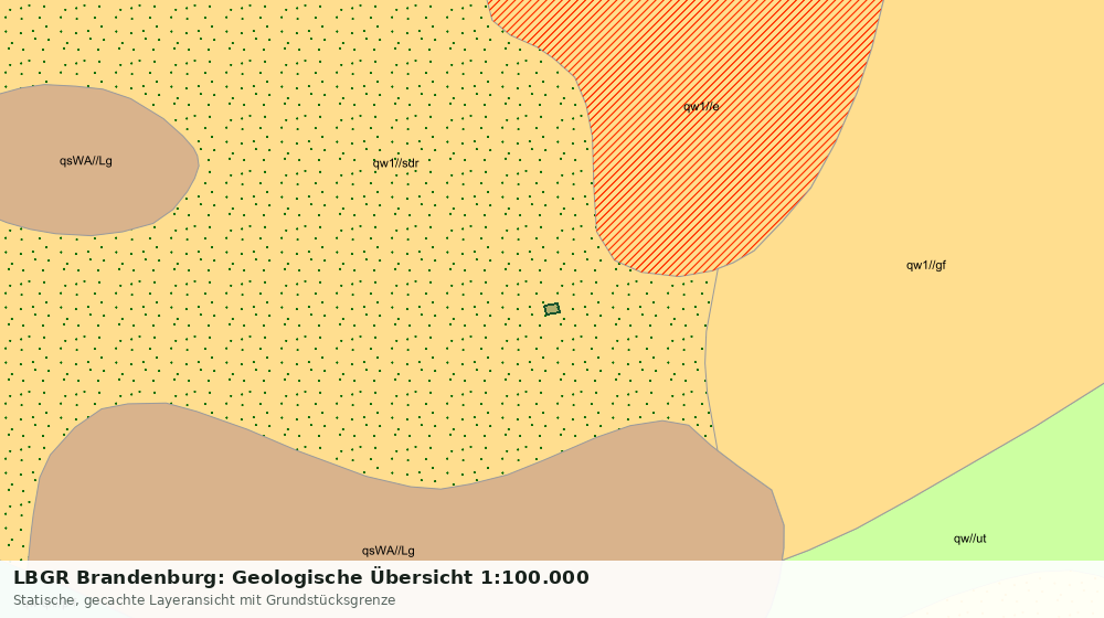 Statische Kartenansicht: LBGR Brandenburg: Geologische Übersicht 1:100.000