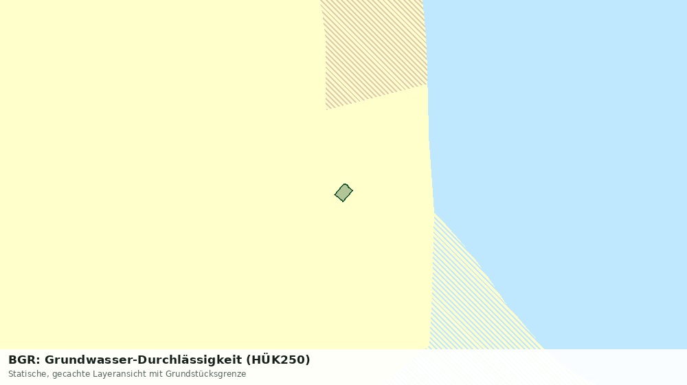 Statische Kartenansicht: BGR: Grundwasser-Durchlässigkeit (HÜK250)