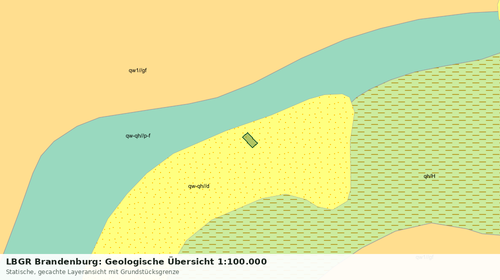 Statische Kartenansicht: LBGR Brandenburg: Geologische Übersicht 1:100.000