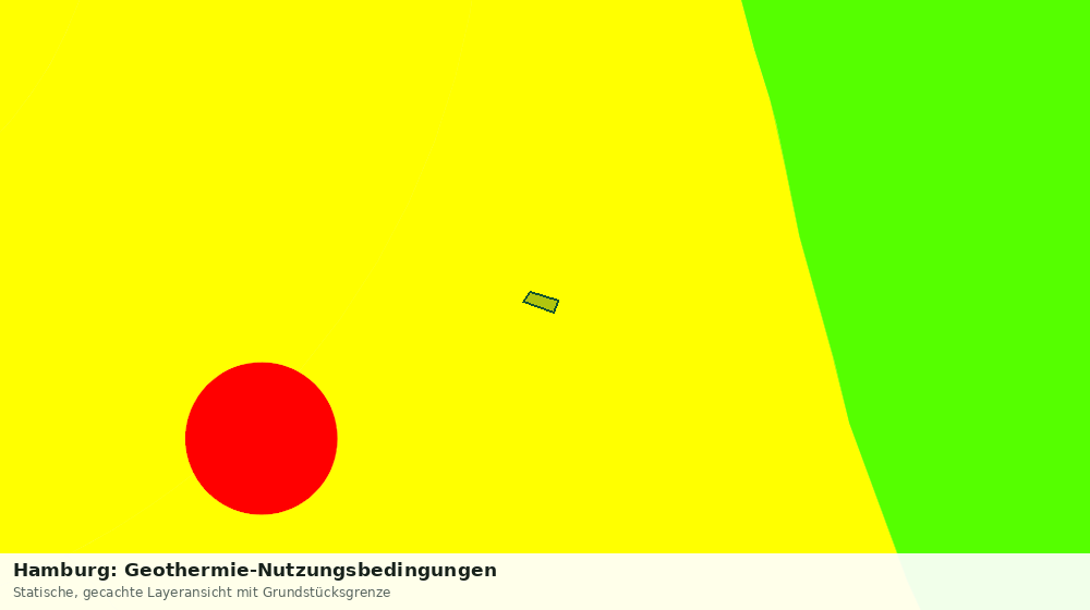 Statische Kartenansicht: Hamburg: Geothermie-Nutzungsbedingungen