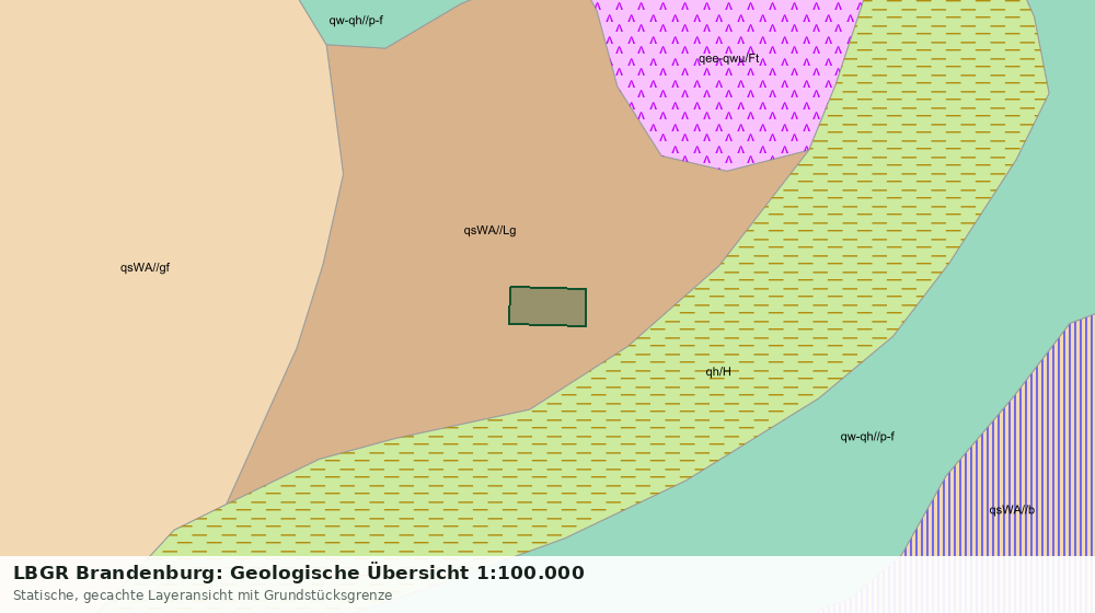 Statische Kartenansicht: LBGR Brandenburg: Geologische Übersicht 1:100.000