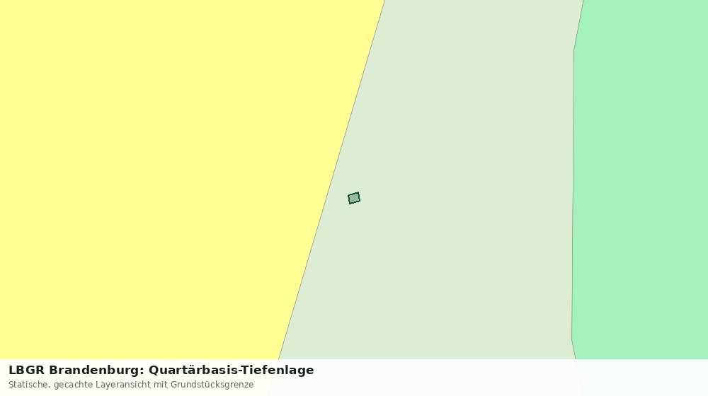 Statische Kartenansicht: LBGR Brandenburg: Quartärbasis-Tiefenlage
