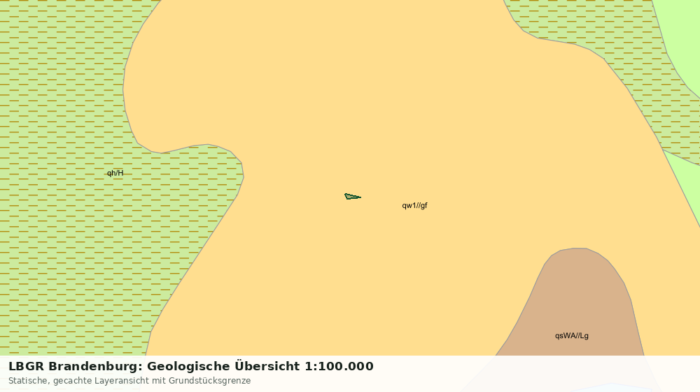 Statische Kartenansicht: LBGR Brandenburg: Geologische Übersicht 1:100.000