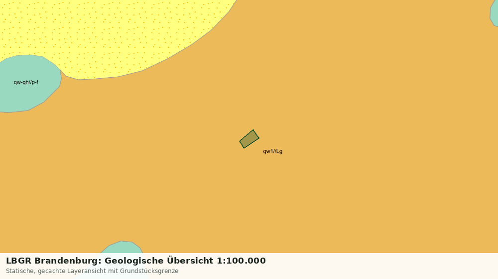 Statische Kartenansicht: LBGR Brandenburg: Geologische Übersicht 1:100.000