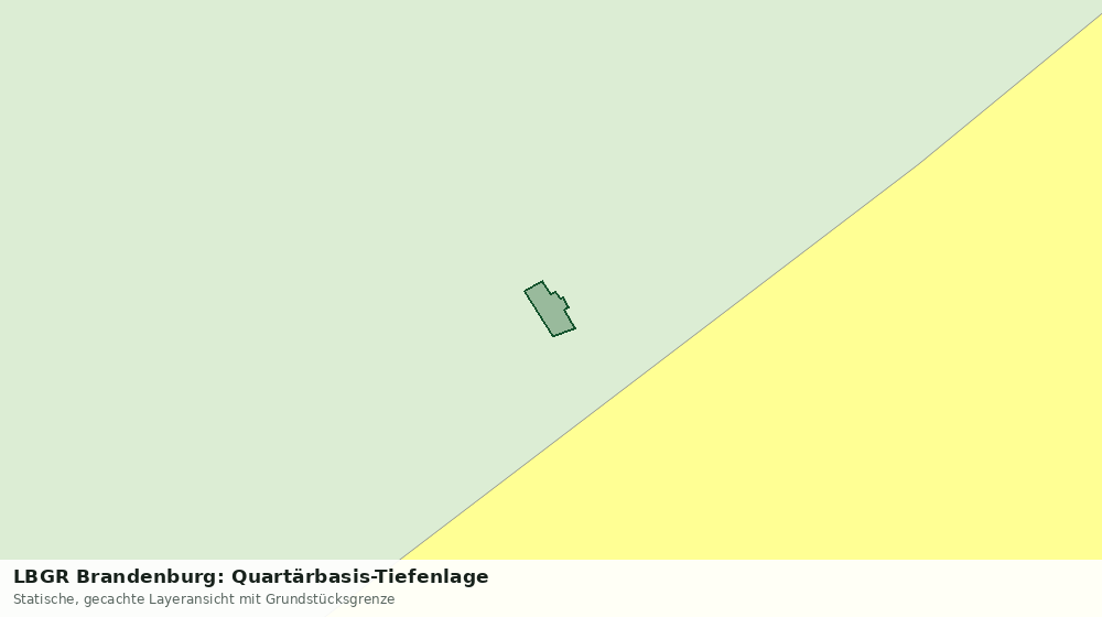 Statische Kartenansicht: LBGR Brandenburg: Quartärbasis-Tiefenlage