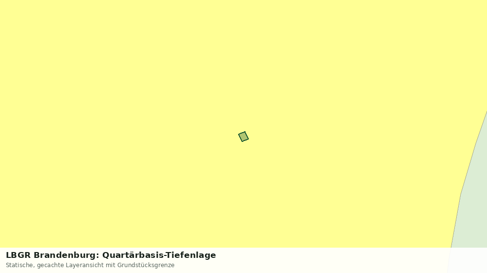 Statische Kartenansicht: LBGR Brandenburg: Quartärbasis-Tiefenlage