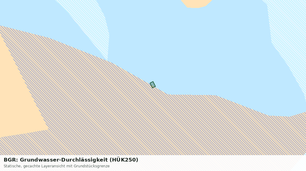 Statische Kartenansicht: BGR: Grundwasser-Durchlässigkeit (HÜK250)