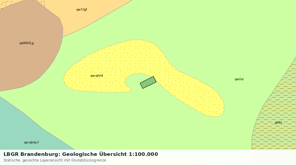 Statische Kartenansicht: LBGR Brandenburg: Geologische Übersicht 1:100.000