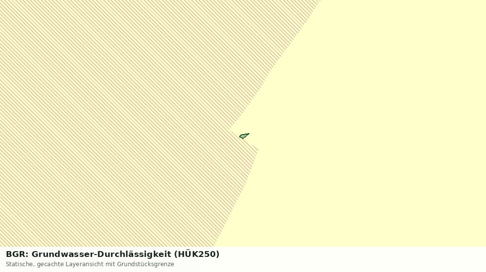 Statische Kartenansicht: BGR: Grundwasser-Durchlässigkeit (HÜK250)