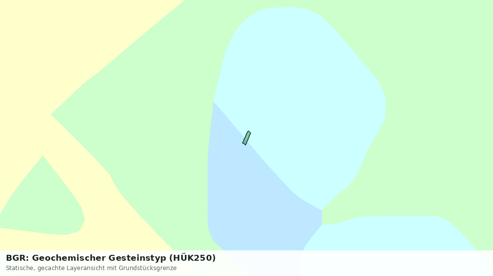 Statische Kartenansicht: BGR: Geochemischer Gesteinstyp (HÜK250)