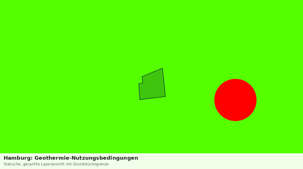 Statische Kartenansicht: Hamburg: Geothermie-Nutzungsbedingungen