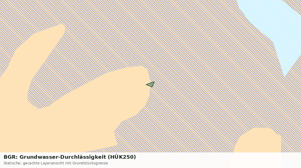 Statische Kartenansicht: BGR: Grundwasser-Durchlässigkeit (HÜK250)
