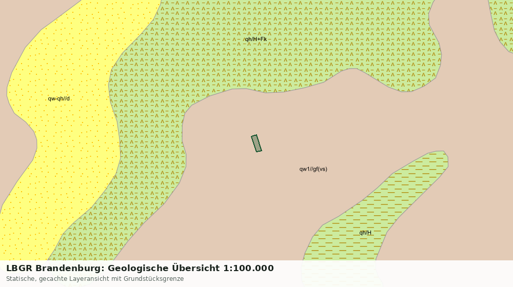 Statische Kartenansicht: LBGR Brandenburg: Geologische Übersicht 1:100.000