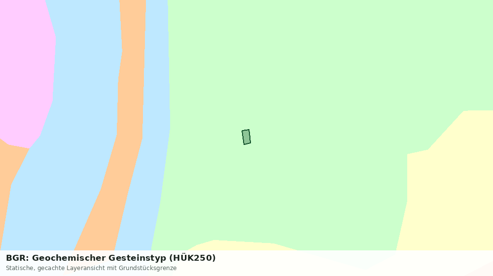 Statische Kartenansicht: BGR: Geochemischer Gesteinstyp (HÜK250)