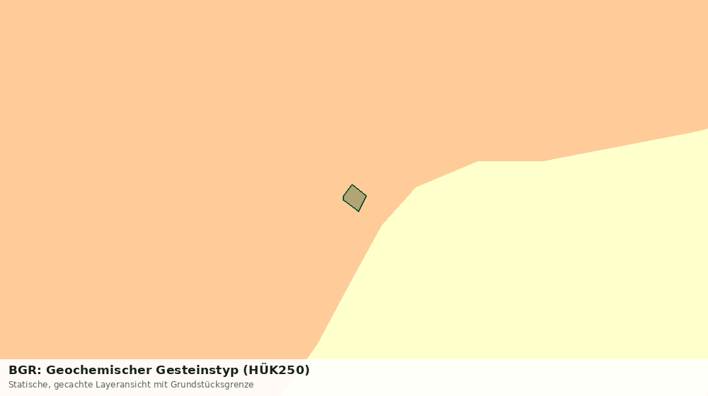 Statische Kartenansicht: BGR: Geochemischer Gesteinstyp (HÜK250)