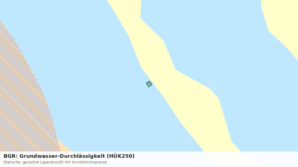 Statische Kartenansicht: BGR: Grundwasser-Durchlässigkeit (HÜK250)